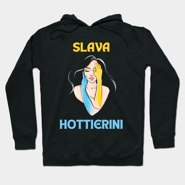Hot Ukraini, Slava Ukraini, Hottest Ukraine, Hoodie by Intellectual Asshole